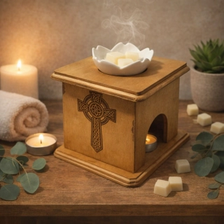 Dřevěná aroma lampa