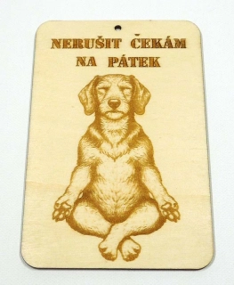 Cedulka čekám na pátek